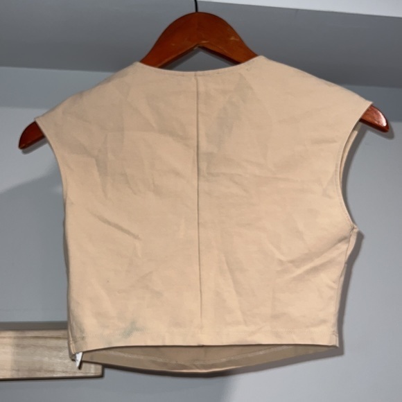 Zara tan brown crop top‎ - Picture 3 of 3